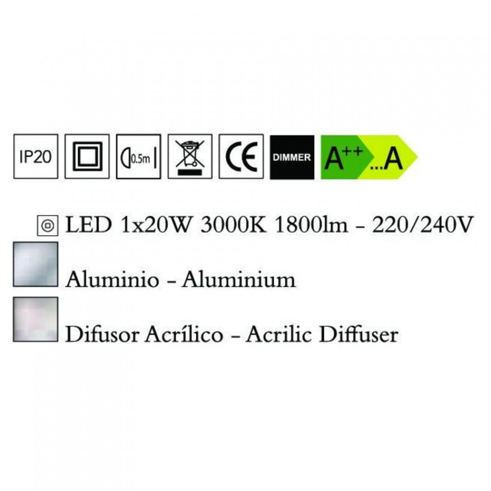Mantra HEMISFERIC 4086 állólámpa  alumínium   alumínium   LED 20W   LED   1800 lm  3000 K