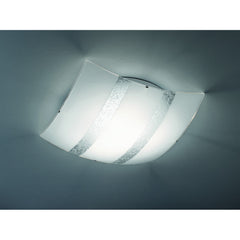 Trio NIKOSIA 608700389 mennyezeti lámpa  ezüst   üveg   excl. 3 x E27, max. 40W   E27   IP20
